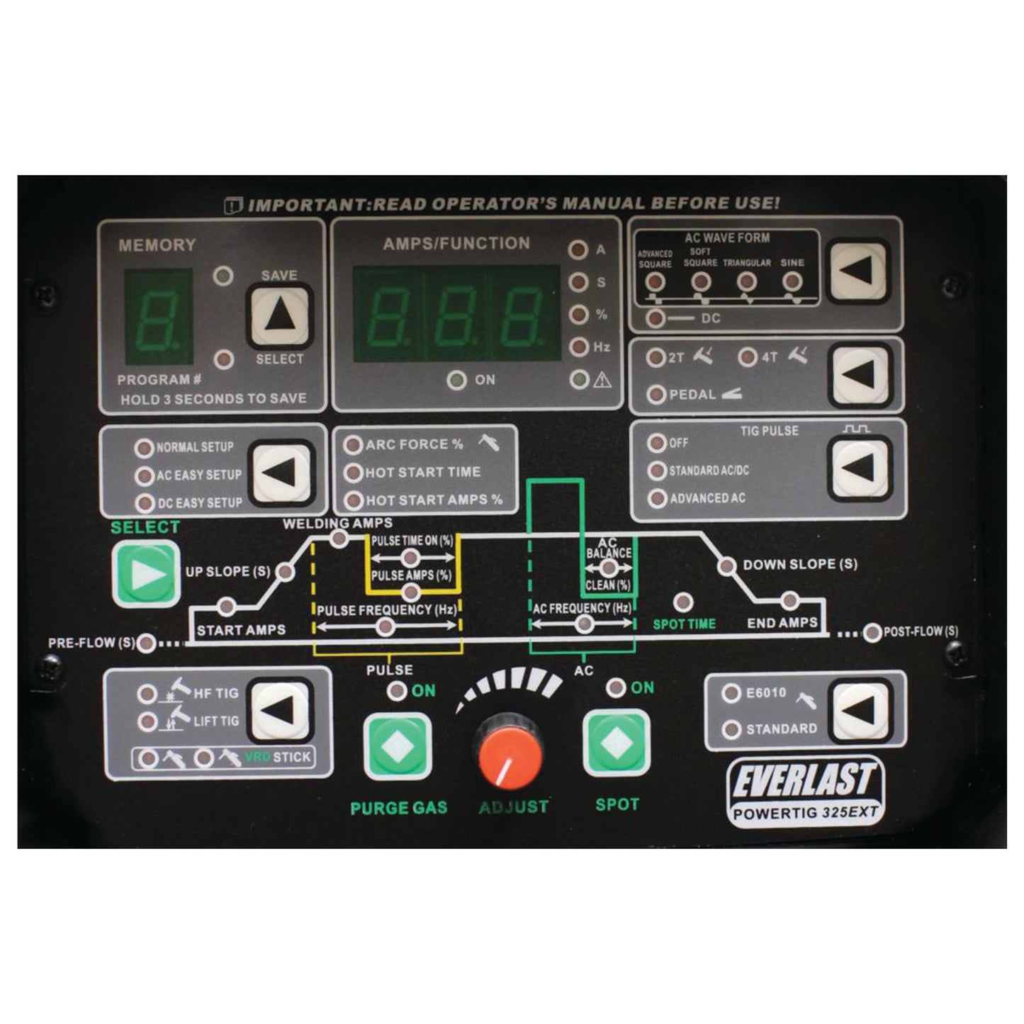 PowerTIG 325EXT (3 phase) - Everlast Welders Australia